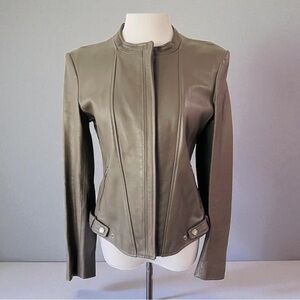 THEYSKENS’ THEORY Leather Moto Jacket Size Large